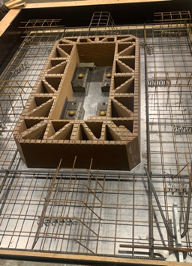 3D printed form of at the Unistress Corp. precast concrete plant in Pittsfield, MA. 