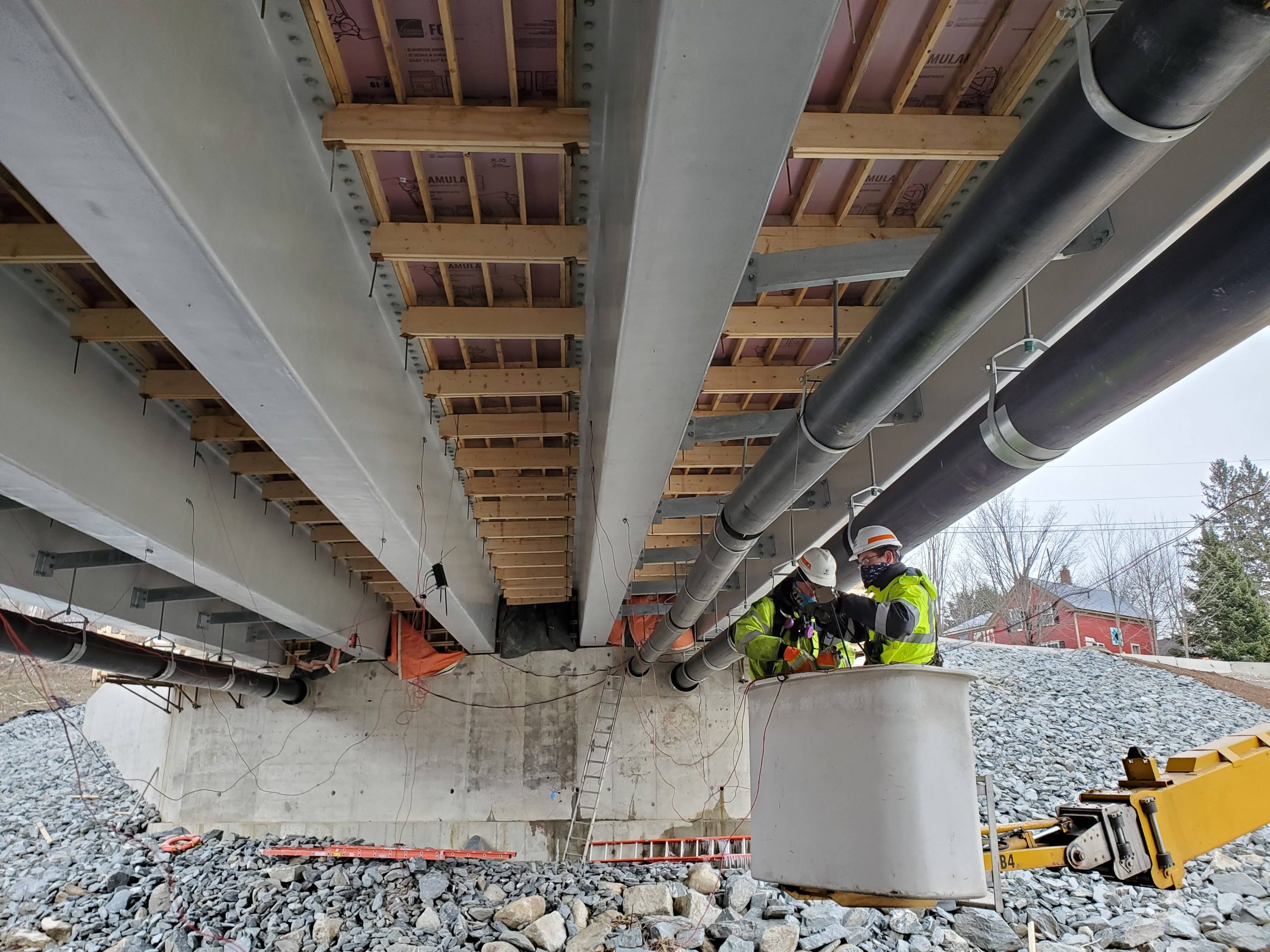 sensor placement under grist mill bridge