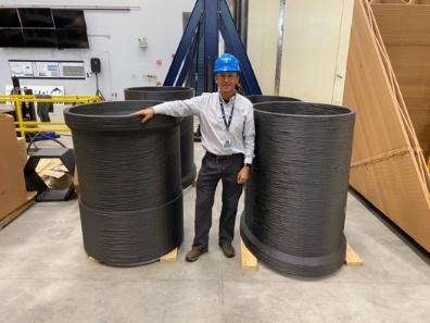 Roberto Lopez-Anido with Culvert Diffuser Prints