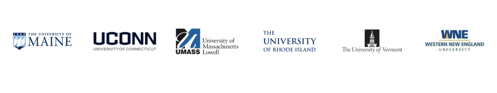 University of Maine, University of Connecticut, University of Massachusetts Lowell, University of Rhode Island, University of Vermont, Western New England University